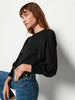 Loren Peasant Tee - Jet Black
