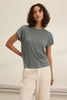 Jasmine Linen Knit Tee- Graphite