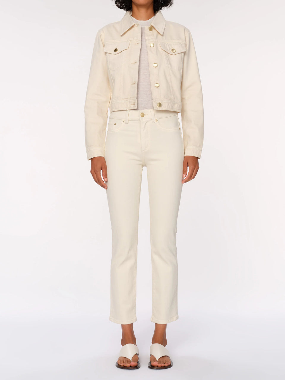 Vika Denim Jacket- Ecru