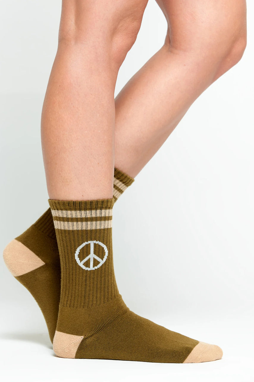 Peace Crew Sock- Verve/Palo Santo/White