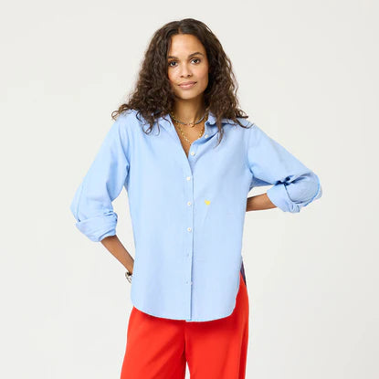 Mia Lightweight Oxford Shirt - Oxford Blue