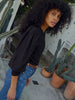 Loren Peasant Tee - Jet Black