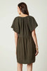 Jamie Cotton Slub Dress- Army Green