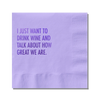 Wine & Great Cocktail Napkin