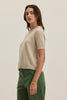 Yara Cashmere Top- Wheat
