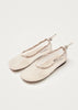 Gill Mesh Ballet Flats - White