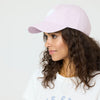 Imperfect Heart Hat - Lavender-White