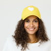 Imperfect Heart Hat - Sunshine-White