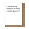 Tissue Birthday Card