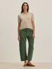 Alexis Cotton Twill Pant- Cypress