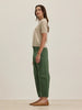 Alexis Cotton Twill Pant- Cypress