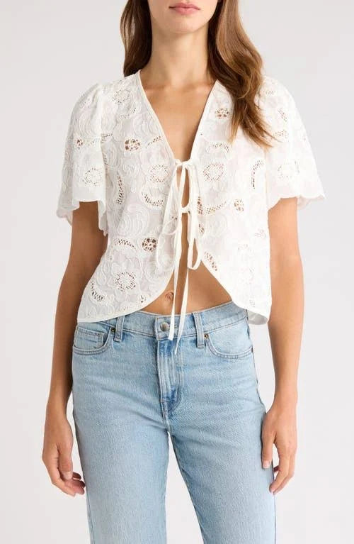 Rosalyn Tie Front Top