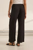 Stephanie Linen Pant- Black