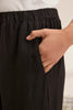Stephanie Linen Pant- Black