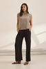 Stephanie Linen Pant- Black