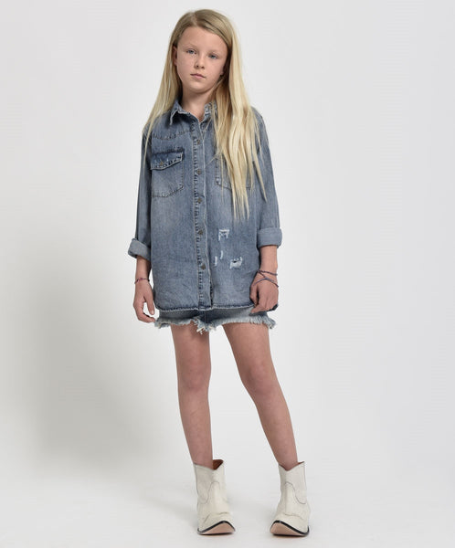 Kids denim shirt outlet dress