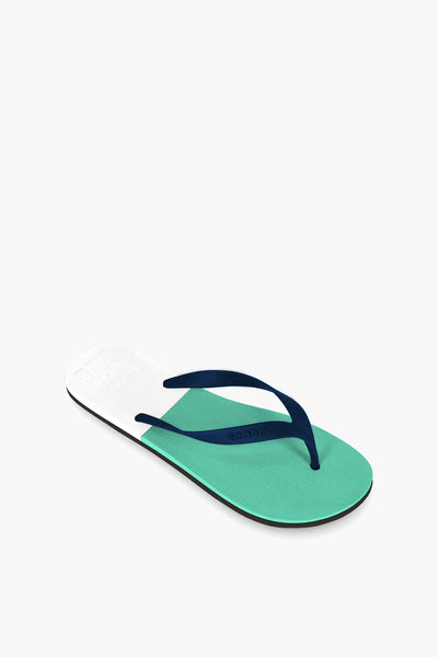 Bicolour Flip Flops - Mint –  a kind heart