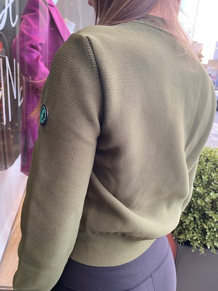 Belinda Hybrid Knit Jacket - Dusty Olive –  a kind heart