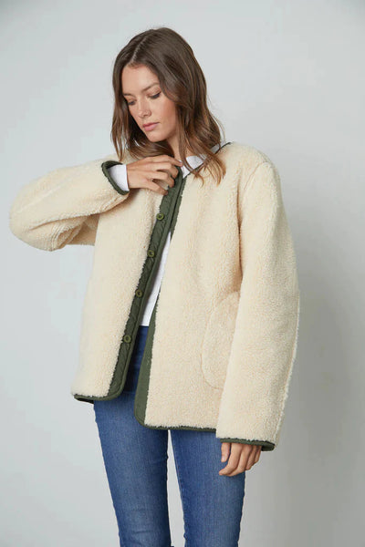 Abercrombie quilted sherpa outlet jacket