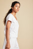 Jersey Vneck Tee-Beach