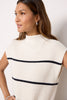 Etta Sweater - Ivory Navy Stripe