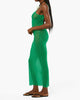 Mesh Scoop Maxi Slip Dress- Emerald