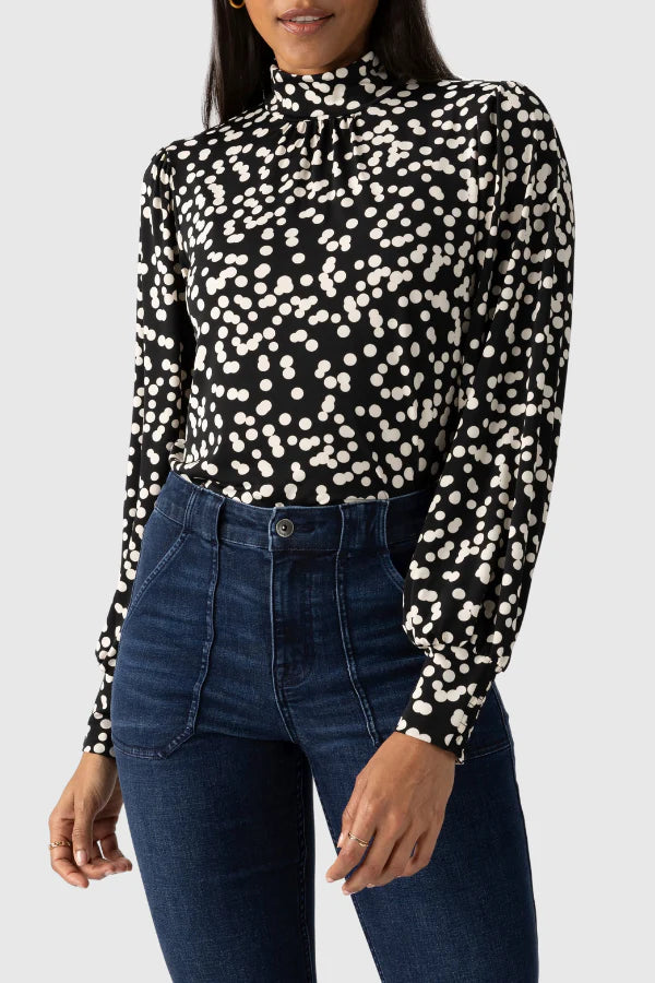 On the Spot Blouse- Frosted Dots