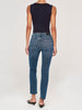 Mara Straight Mid Rise Instasculpt Ankle Jeans - Chancery