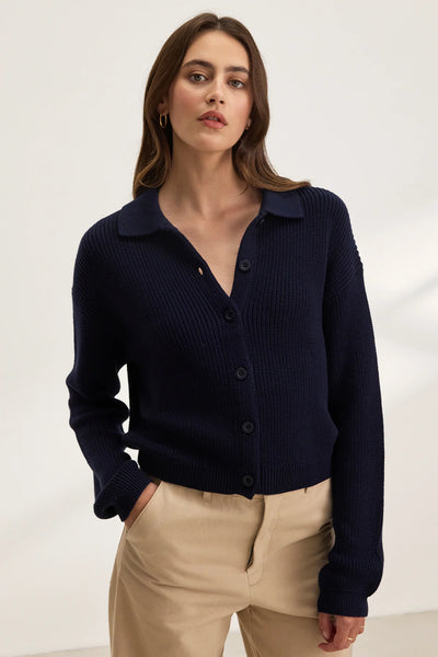Taj Cardigan- Navy