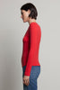 Camino Modal Rib L/S Top- Ruby