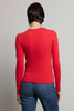 Camino Modal Rib L/S Top- Ruby