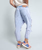 Kingpin Shabby Boyfriend Jeans - Purple Haze