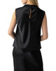 Time to Party Cowl Shell Top- Black