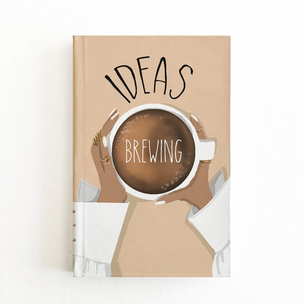 Ideas Brewing Hard Cover Notebook