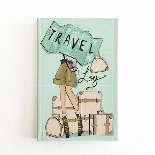 Travel Log Hard Cover Notebook