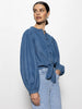 Volume Blouse - Blue Slate