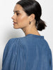 Volume Blouse - Blue Slate