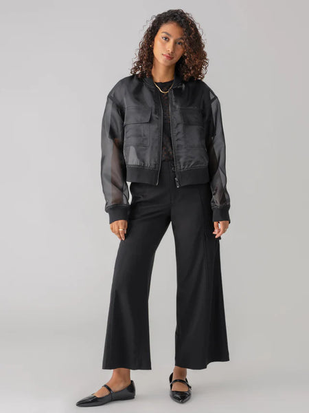 Skyline Organza Bomber jacket - Black