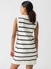 Life is Easy Sweater Dress - Chalk/ Black Stripe