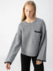 Uptown Girl Sweater- Heather Ash