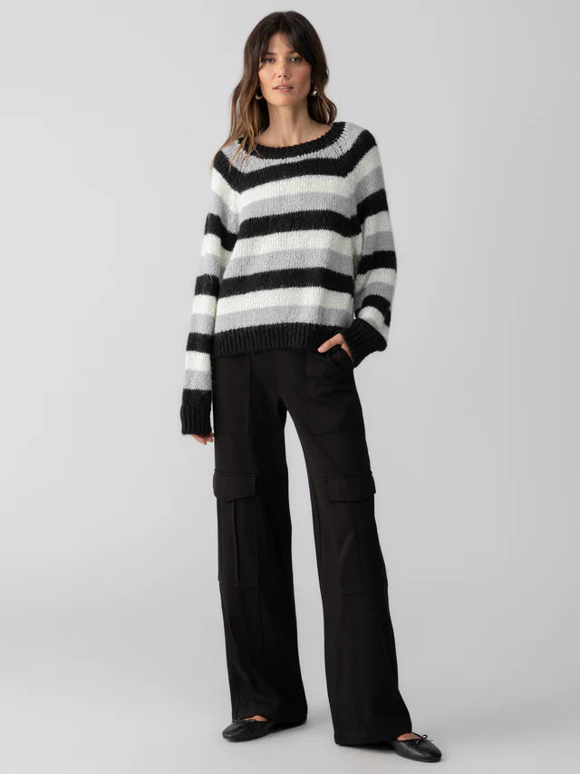 Picture This Stripe Sweater - Ash Multi Stripe