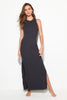 Simone Rib Maxi Dress-Black