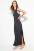 Simone Rib Maxi Dress-Black