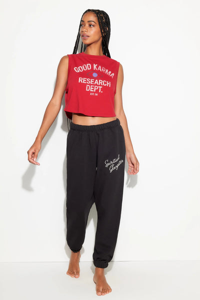 Good Karma Crawford Crop Tank- Red Heart