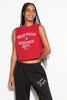 Good Karma Crawford Crop Tank- Red Heart