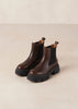 Berenice Coffee Brown Leather Ankle Boots