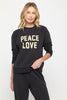 Crackle Peace Forever Crew - Black