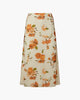 Floral Midi Skirt - Ivory