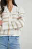 Geneva Cardigan - Sand Stripe