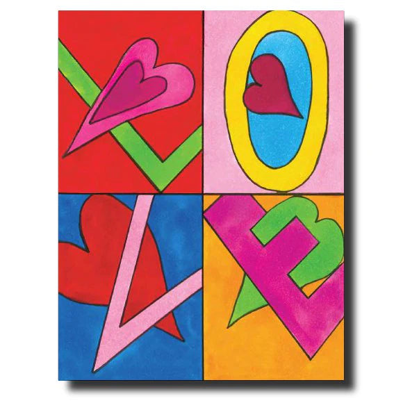Graphic Love Card by Janet Karp